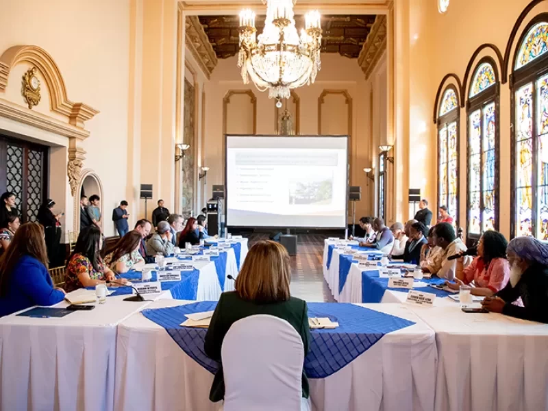 Colectivos garífunas se reúnen con vicepresidenta, Karin Herrera