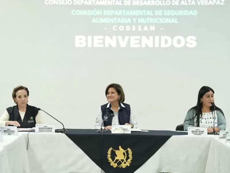 CODESAN: Vicepresidenta conoce avances en la lucha contra la desnutrición aguda en Alta Verapaz