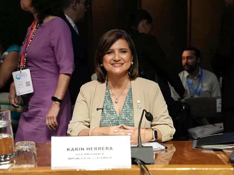 La vicepresidenta Karin Herrera participó en la Cumbre de Revisión del Pacto Mundial para la Migración