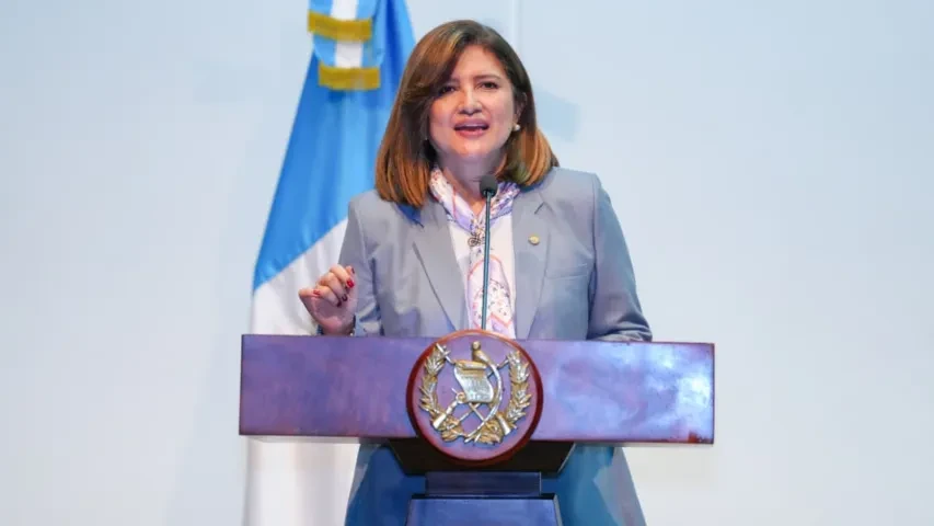 Vicepresidenta durante su intervención