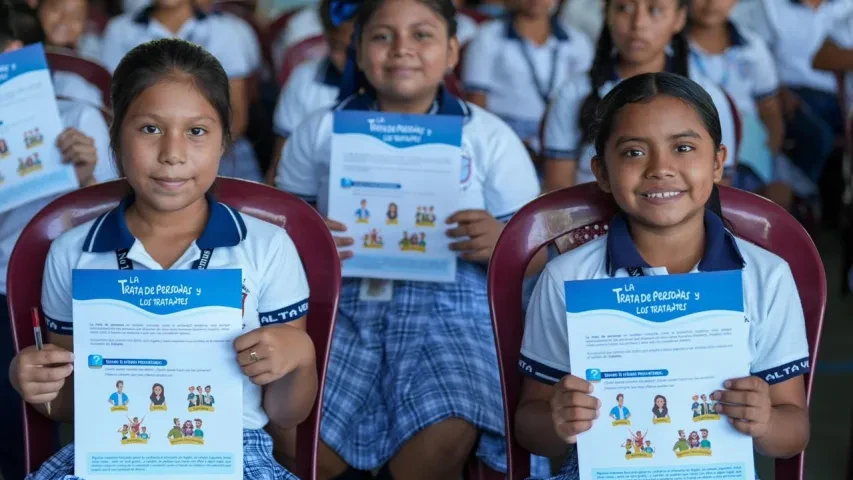 mensajes de prevención y protección con estudiantes y la comunidad educativa