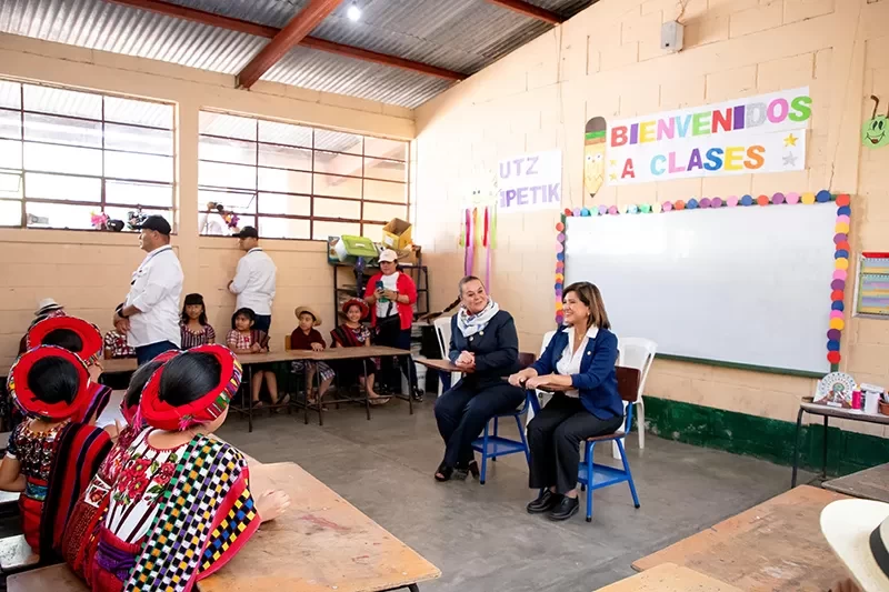 Autoridades inauguran el Ciclo Escolar 2024 en Cerro de Oro, Sololá
