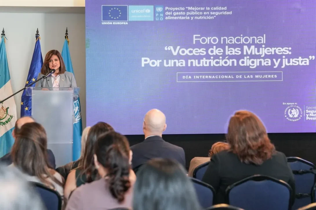 Vicepresidenta de la República durante su intervención